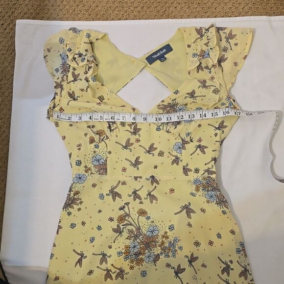 Modcloth Dragonfly Floral Maxi Dress, Open back, Size 2 - Picture 6 of 12